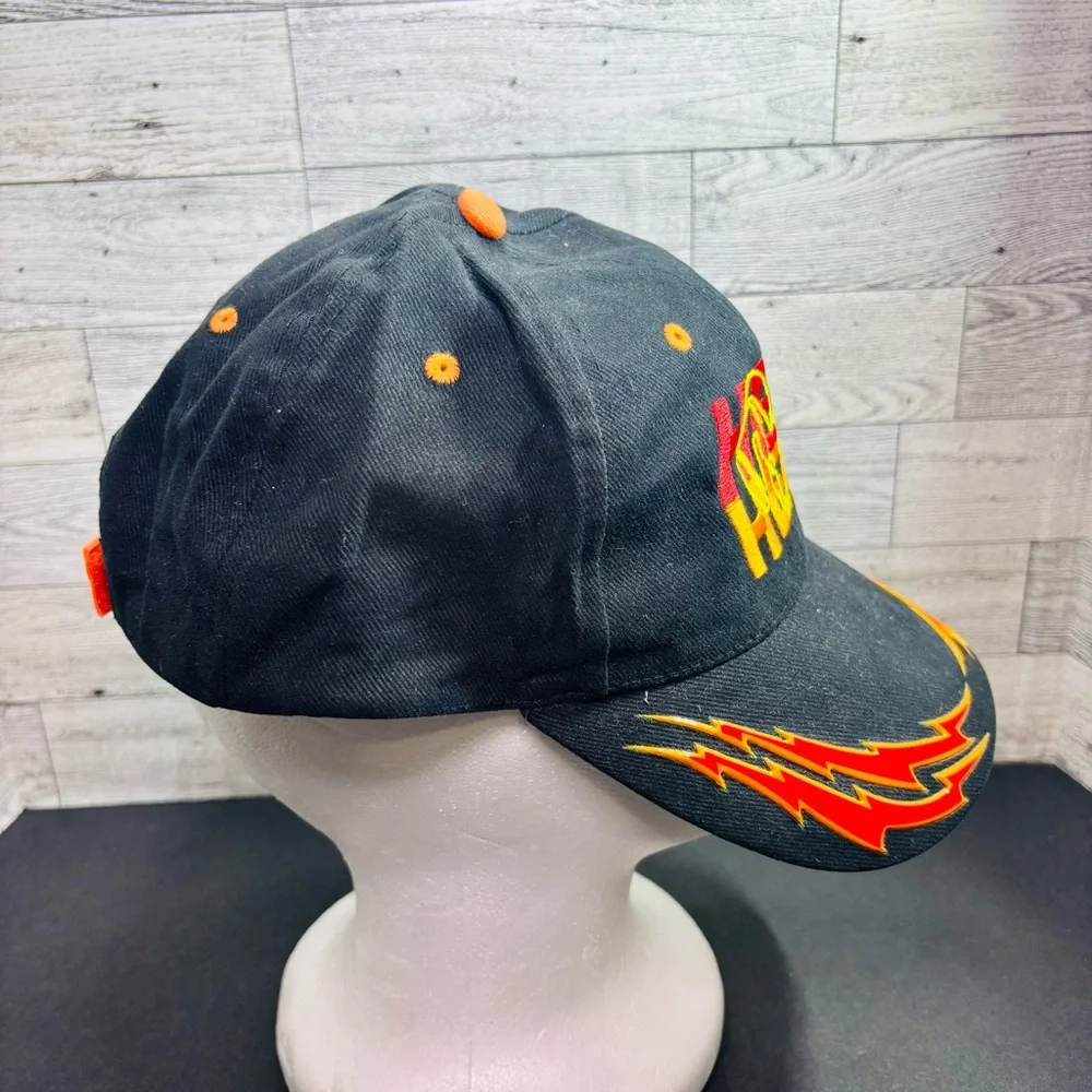 Cobra Retro Y2K Early 2000’s Embroidered Flames on Black Cap Dodge Hemi‎ Hat